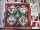 Love One Another Wall Hanging Panel- For Quilting / Crafts- Snowmen Angels