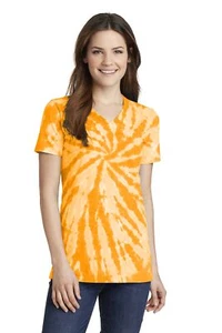 Port & Company LPC147V Women's Cotton Essential Tie-Dye Tee T-Shirt - Pack Of 2 - Picture 1 of 11