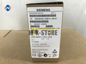 1QTY Unopened New Siemens 6SE6420-2AB11-2AA1 220V 0.12KW 6SE6 420-2AB11-2AA1 - Picture 1 of 7