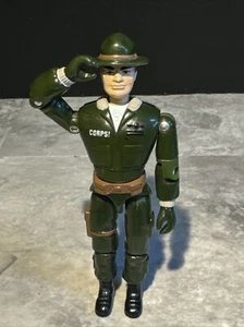 Vintage 1997 Lanard The Corps Rick Ranger Actionfigur dunkelgrüne Version verbunden  - Bild 1 von 21