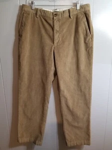 L L Bean Sz 35x 29 Carmel Khaki Color Classic Fit Corduroy Chino Pants - Picture 1 of 7
