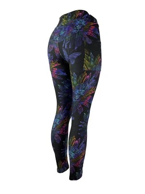 Color Burst Flowers & Butterflies Stunning Legging Soft Multiple Sizes POCKETS!! - Image 1 of 4