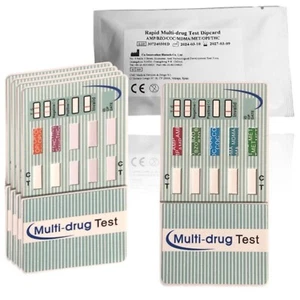 25x CIBIO Multi 7 - Schnelltest auf 7 Drogen: AMP BZO COC MDMA MET OPI THC - Bild 1 von 2