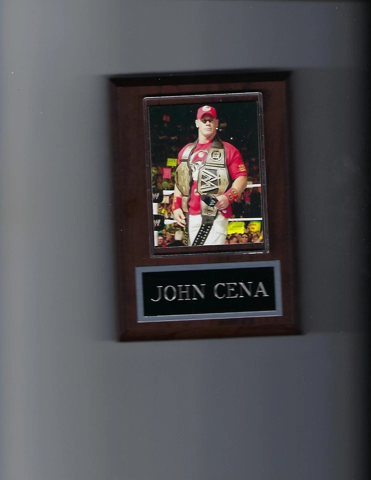 JOHN CENA PLACA LUTA LIVRE WWE COM CINTOS - Imagem 1 de 1