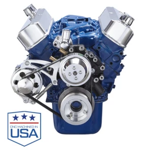 Small Block Ford 289 302 Serpentine Kit Alternator Only SBF Billet System - Foto 1 di 3