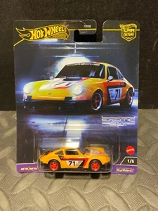 1/64 HOT WHEELS REAL RIDERS EXOTIC ENVY #71 1971 PORSCHE 911 YELLOW 1/5 - Picture 1 of 2