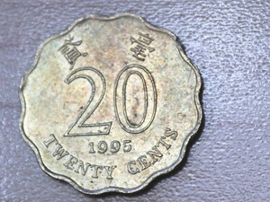 1995 Hong Kong 20 Cents Orchid Flower - Picture 1 of 2