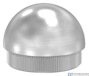 Tappo per tubi in acciaio inox, per 40,0x2,0 mm, semitondo, V2A | STEINBACHER© - Bild 1 von 3