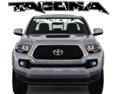 Calcomanía de vinilo para parabrisas rasgado Tacoma para Toyota Tacoma 2016-2024 Foto 1 de 4