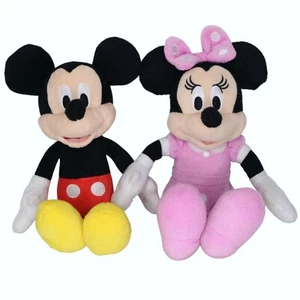 Disney Mickey and Minnie Mouse Plush Stuffed Animal Toy Set Just Play - Picture 1 of 9