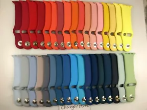 Bracelet sport original Apple Watch Series Ultra 10 9 8 SE 42 MM 44 MM 45 MM 46 MM 49 MM - Photo 1/373