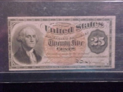 1863 25C Fractional Currency, FR-1303, PMG AU55 Graded, a 4th Issue Note. - Image 1 of 3