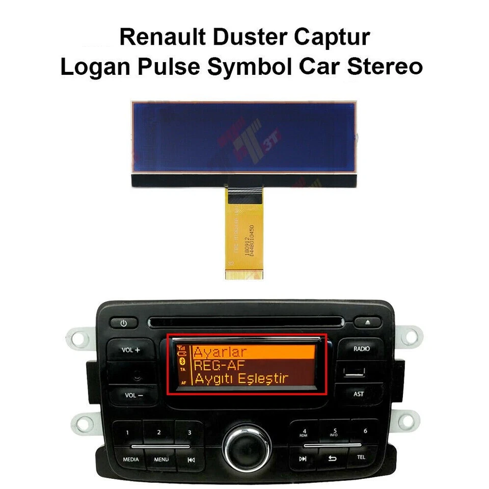 ECRAN LCD AUTORADIO DACIA DUSTER, LOGAN, SANDERO 2, DOKKER, LODGY - Bild 1 von 1