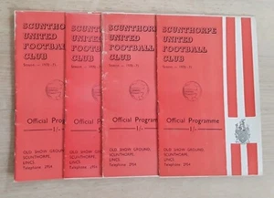 Scunthorpe Utd 1970/71 Division 4 Selection of Home League Programmes from menu - Picture 1 of 5