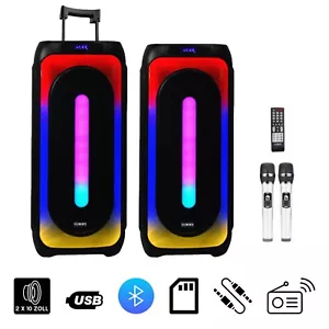 Karaoke lautsprecher Karaoke Anlage tragbarer Lautsprecher Musikbox bluetooth - Bild 1 von 7