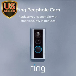 Peephole Cam - Smart Video Doorbell, HD Video, 2-Way Talk, Easy Installation - Picture 1 of 6