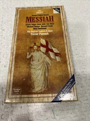 HANDEL Messiah Auger von Otter Chance Crook Tomlinson Pinnock 2-cassette box set - Image 1 of 4