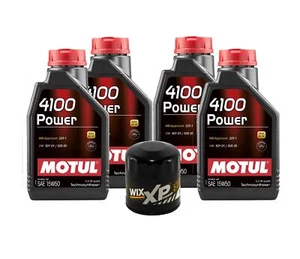 4L Motul 4100 POWER 15W50 Wix XP Filter Engine Motor Oil Change Kit API SL/CF - Picture 1 of 1