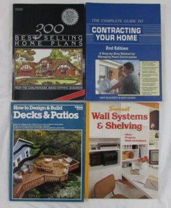 4 Home Builder Books: Home Plans, Contracting Your Home,Deck Plans & Wall System - Picture 1 of 12