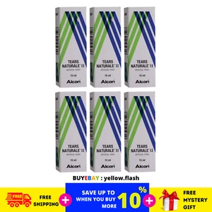 6 piezas x 15 ml Alcon TEARS NATURALE II Lubricante Calmante e Hidratante Got... - Imagen 1 de 8