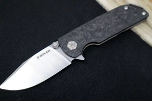 Boker M4 Sherman EDC Flipper - Magnacut Blade / Carbon Fiber Handle Scales / Lad - Picture 1 of 5
