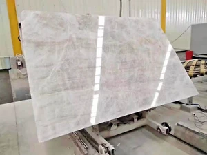 24"x36" White Quartz  Dining Table Crystal Stone Handmade Kitchne Slab Furniture - Picture 1 of 8