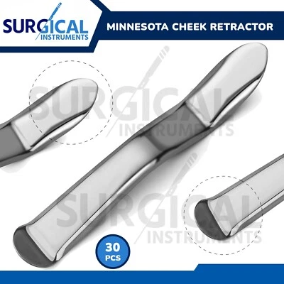 30 Pcs Minnesota Cheek Retractor Set Dental Mouth Opener Surgical German Grade - Image 1 of 4