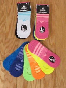 Adidas Girls Superlite Super No Show Sneaker Socks Lot Multi Colors ~~18 PAIRS~~ - Picture 1 of 2