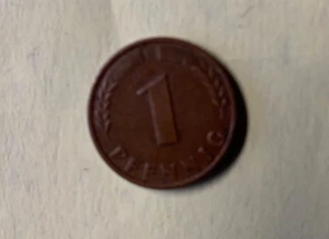 BRD: 1949 Bank Deutscher Länder 1 Pfennig Mz: D; - Bild 1 von 3
