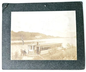 Vintage Goldie River Boat picture in frame a timeless addition to any collection - Picture 1 of 3