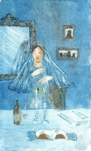 MARGARET E. Z. LEVINSON Aquatint Etching FEMALE PORTRAIT - 20TH CENTURY - Picture 1 of 3