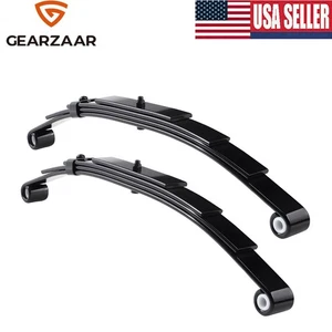 2Pcs Trailer Leaf Spring 4 Leaf Double Eye 1750lbs Cap for 3500lbs Axle U72-42 - Picture 1 of 10