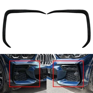 Spoiler splitter laterale paraurti anteriore per BMW X6 G06 Pre-LCI M Sport 2019-2022 - Foto 1 di 9