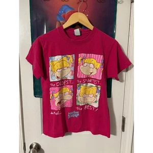Rugrats Angelica T-Shirt 90s Cartoon Character Graphic Tee Kids youth large - Picture 1 of 8