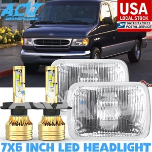 7x6" 5X7 LED Headlight Hi-Lo DRL For Ford E-100 E-150 E-250 E-350 E-450 - Bild 1 von 18