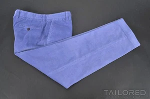 Pantalones de lujo SID MASHBURN de pana púrpura liso de algodón para hombre - 36 - Imagen 1 de 7
