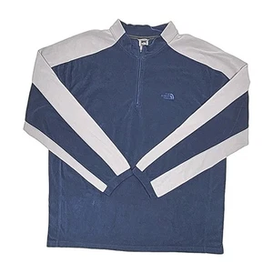 The North Face TKA 100 Shirt 1/4 Zip Gr. XXL 2XL blau grau Fleece Sweatshirt Herren - Bild 1 von 13