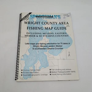 Sportsman’s Connection Wright County Area MN Fishing Map Guide McLeod Meeker Ect - Picture 1 of 5