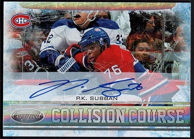 P.K. SUBBAN 2011-12 Panini Certified Collision Course Signatures AUTO #95/100 - Image 1 of 2