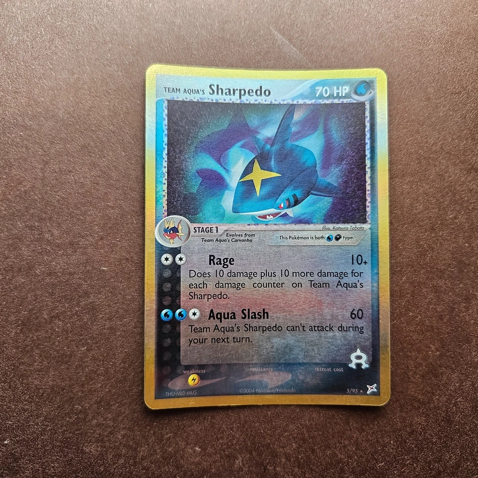 Team Aqua's Sharpedo 5/95 Ex Team Magma vs Team Aqua Reverse Holo Rare Card - HP - Image 1 of 4