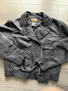Harley Davidson Jacket Black Soft Shell Riding Biker Motorcycle Size M - Picture 1 of 14