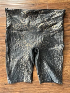 Pantalones Cortos de Motociclista Spanx Estampado de Leopardo Talla Grande Cintura Alta - Imagen 1 de 4