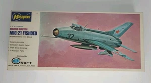 Hasegawa MIG-21 Fishbed Model JS-012 scala 1/72 scatola aperta sigillata kit non assemblato - Foto 1 di 10