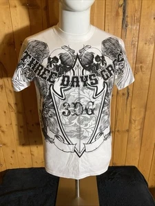 2007 Three Days Grace Youth White Shirt Size Large - Picture 1 of 6
