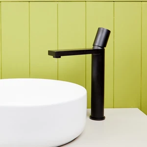 Flöde Limingen High Rise Basin Tap | Matt Black | Modern Tall Mono Mixer - Picture 1 of 7