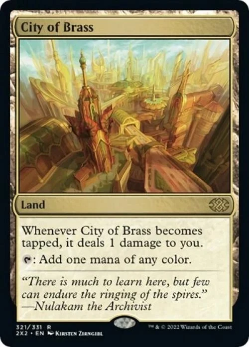 City of Brass #321/331 Rare - NM MTG Magic: Double Masters 2022 (2X2): - Image 1 of 1