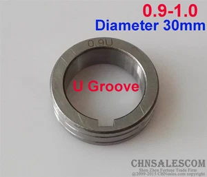 Rullo alimentazione filo scanalatura a U diametro 0,9-1,0 30 mm saldatrice MIG MAG - Foto 1 di 3