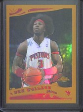 2005-06 Topps Chrome Gold Refractor #70 Ben Wallace No 53 of 99