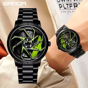 Herren Uhr Sportuhr Auto Design Uhr,Quarzuhr,Modische Armbanduhr Männer,Geschenk - Bild 1 von 24