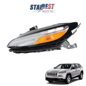 Headlight For Jeep Cherokee 2014-2018 LED DRL Headlamp Signal Lamp Clear LH Side - Picture 1 of 12